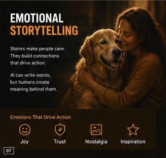 Emotional storytelling creates a human connection in advertising